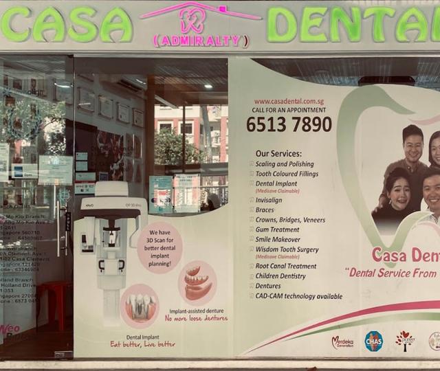 Casa Dental Admiralty located at Woodlands, North Region