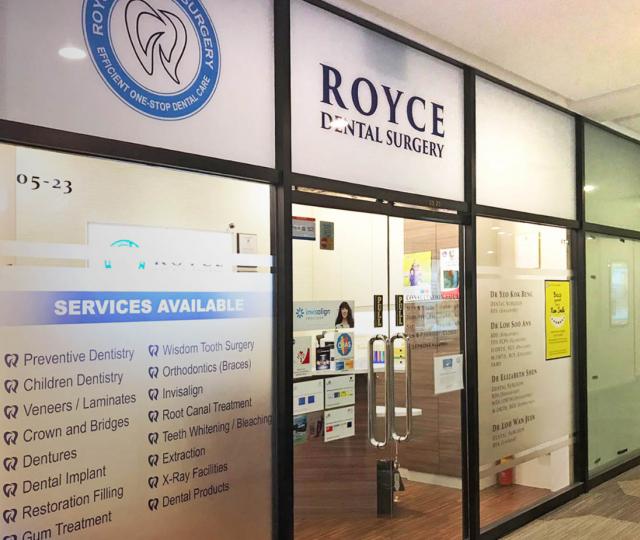 Royce Dental Surgery located at Marine Parade, Central Region