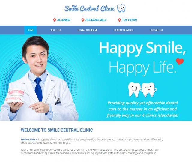 Smile Central Clinic located at Toa Payoh/Potong Pasir, Central Region