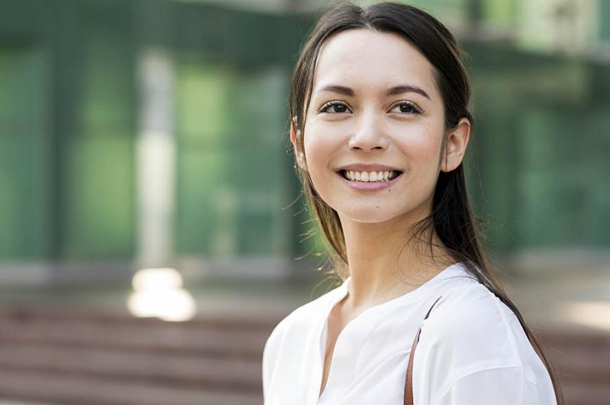 asian woman with beautiful smile asian woman with beautiful smile