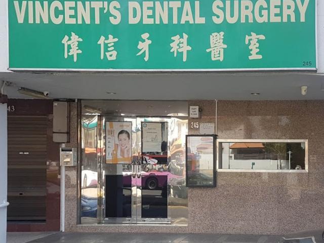 Vincents Dental Surgery located at Marine Parade, Central Region