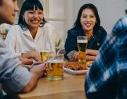 asian friends drinking alcohol asian friends drinking alcohol